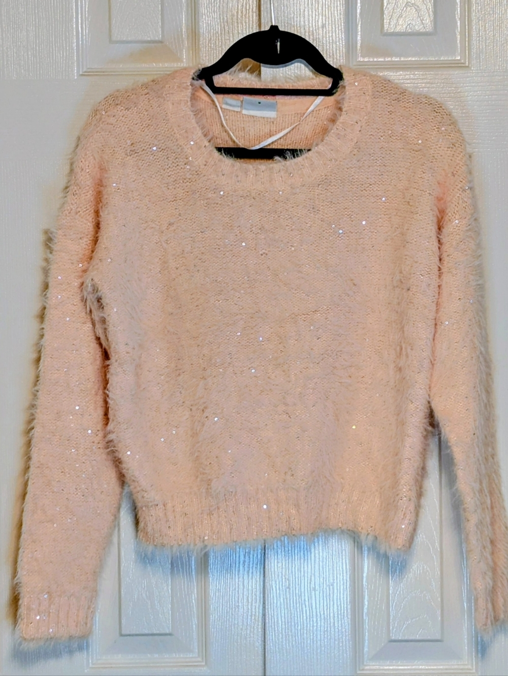 Noisy May Peach Sequins Sweater - Picture 3 of 8